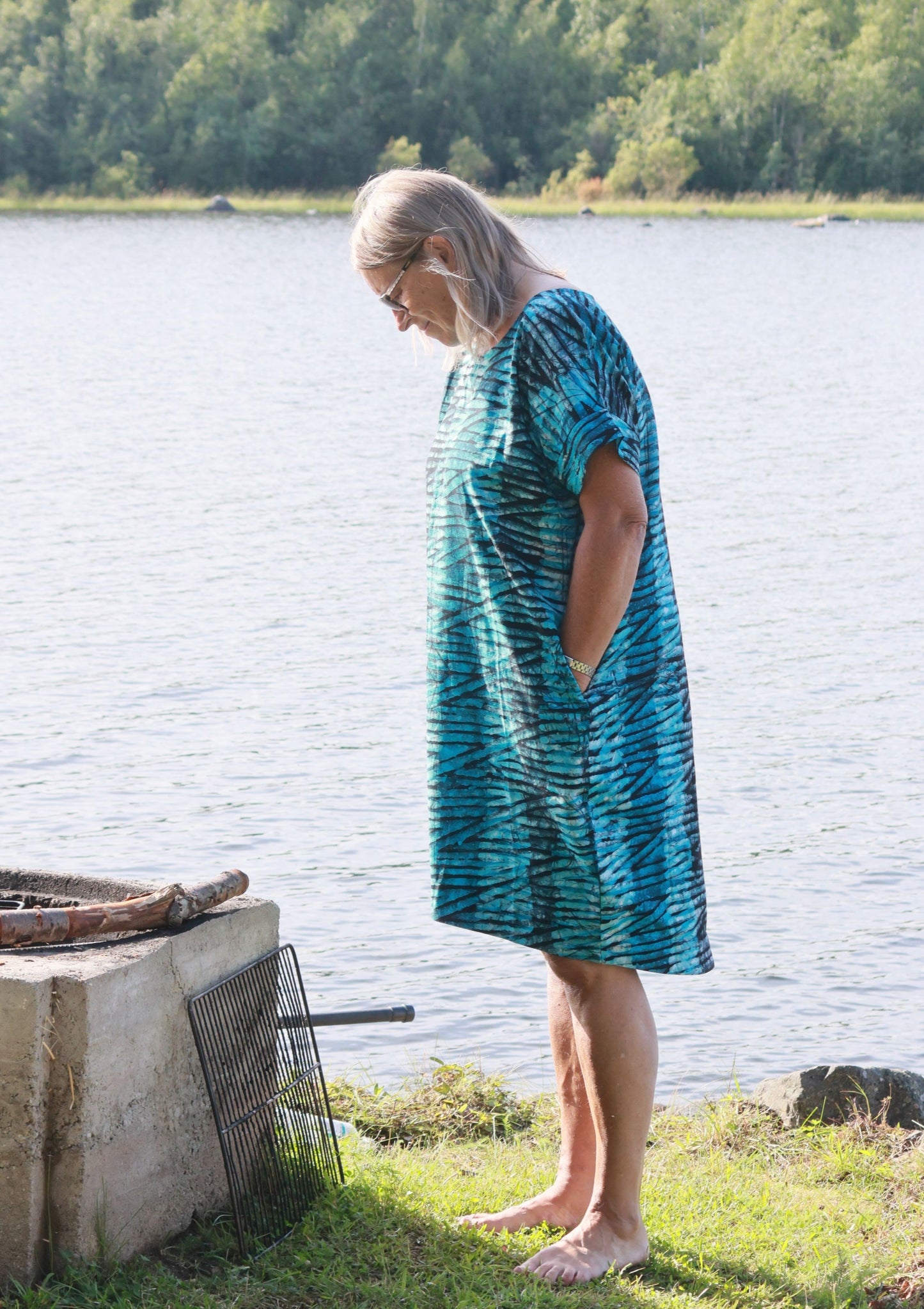 Morowa Dress - Blue Legon