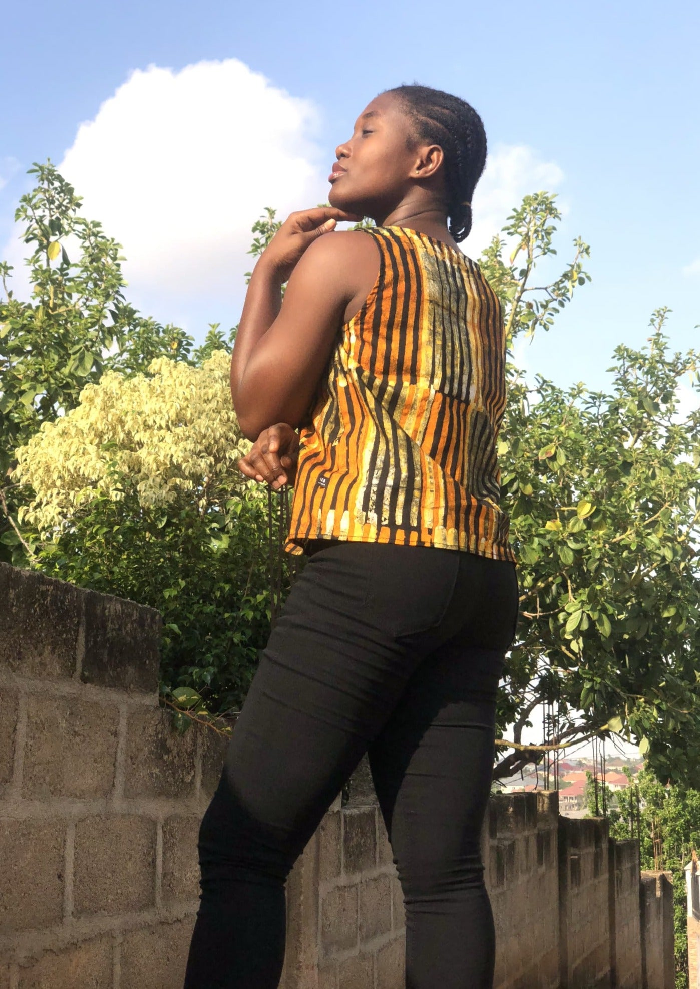 Abina Top - Orange Nima