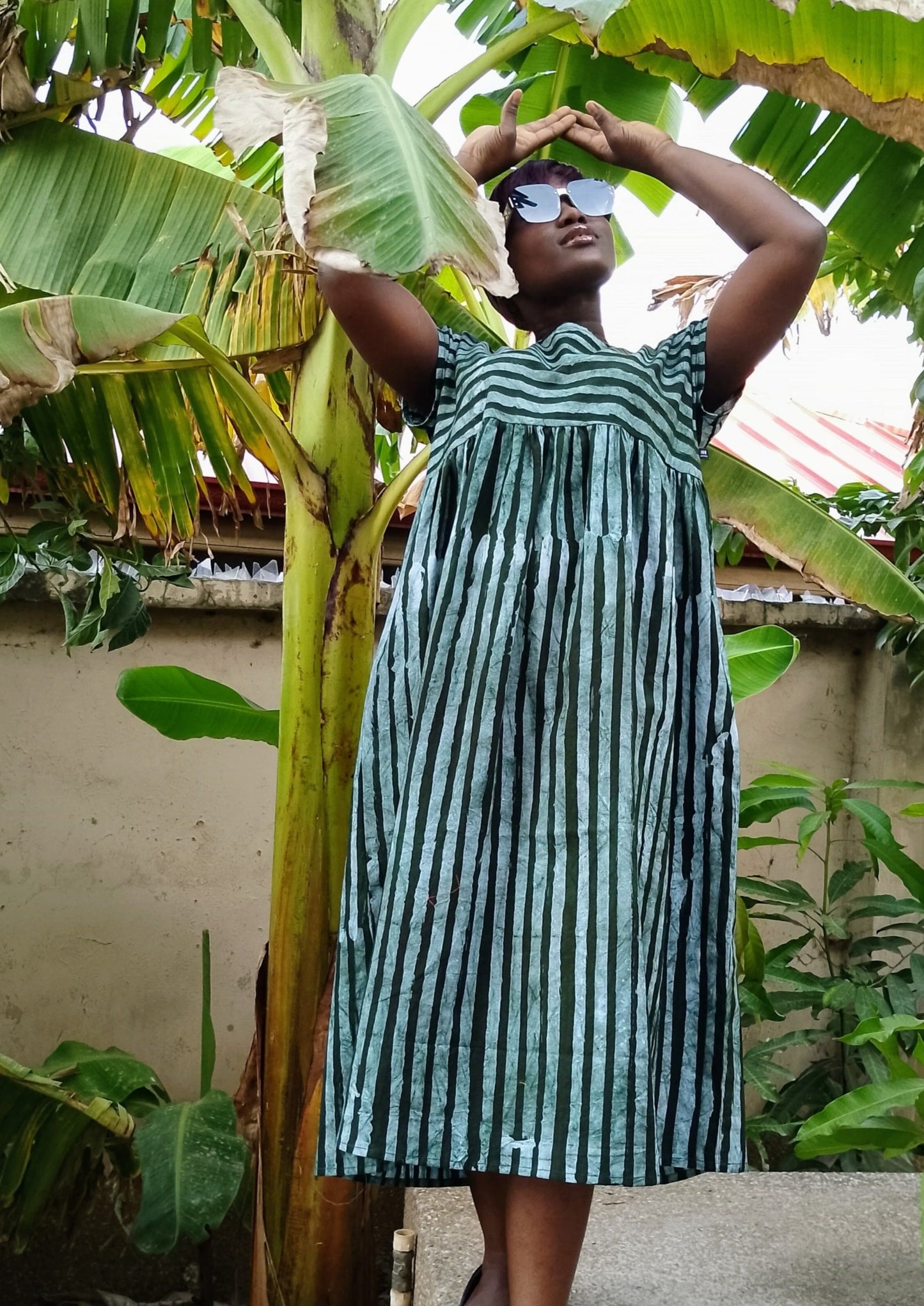 Tawiah Dress - Green Makola