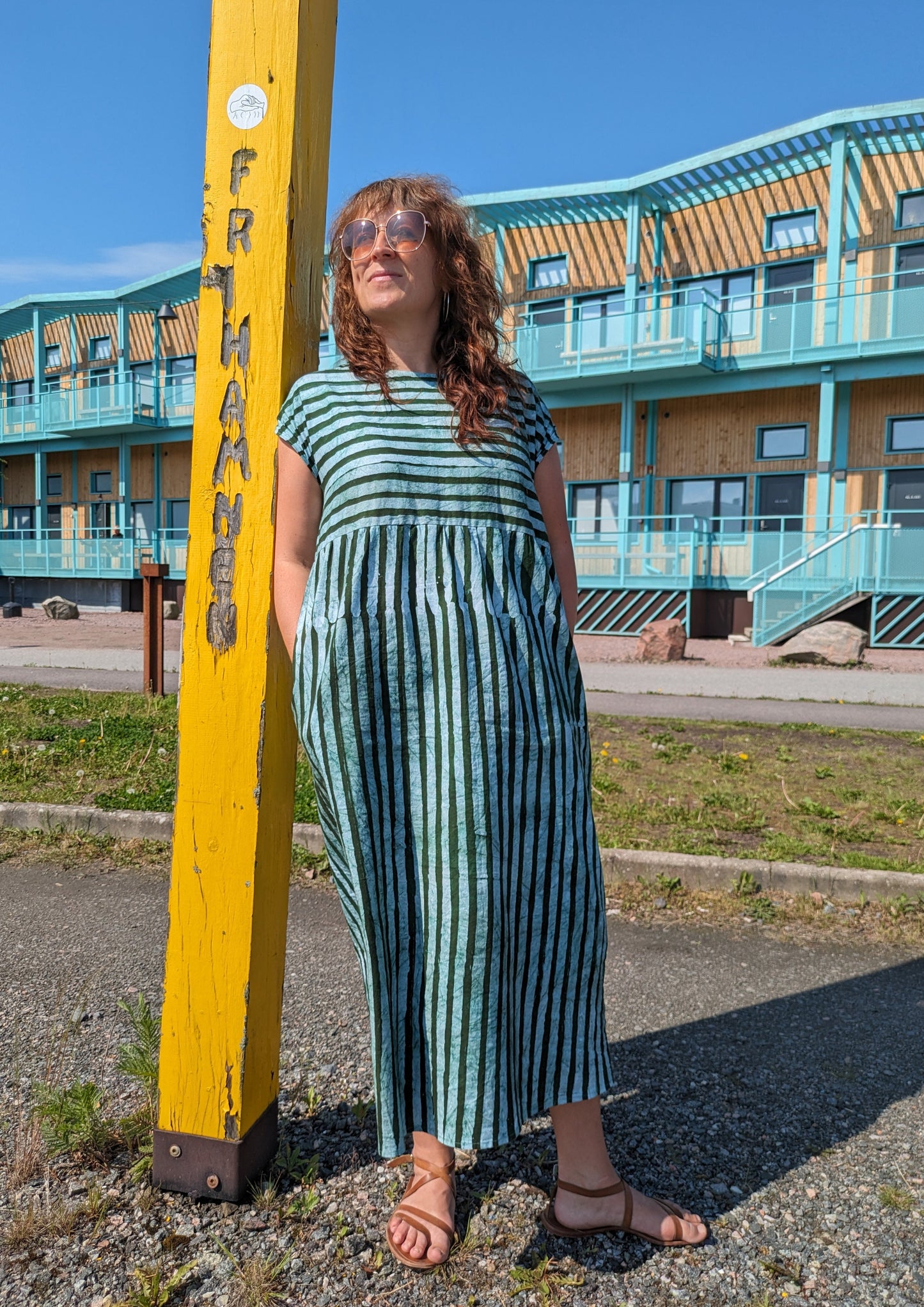 Tawiah Dress - Green Makola